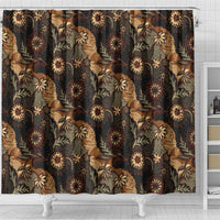 Batik Pedalaman Semen Lereng Style Shower Curtain Indonesian Traditional Pattern