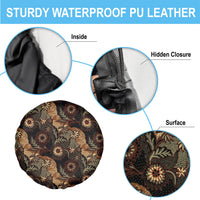 Batik Pedalaman Semen Lereng Style Spare Tire Cover Indonesian Traditional Pattern