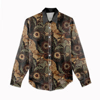 Batik Pedalaman Semen Lereng Style Women Casual Shirt Indonesian Traditional Pattern