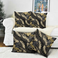 Gold Tropical Leaves Hawaii Mikioi Lei Pillow Cover Luxury Stylized LT01 - Polynesian Pride