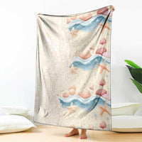 Beige Hawaii Lei Seashells Starfish Blanket Sandy Sylized - Polynesian Pride