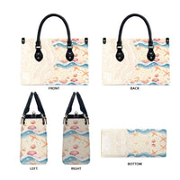 Beige Hawaii Lei Seashells Starfish Leather Bag Sandy Sylized LT01 - Polynesian Pride