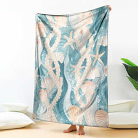 Hawaii Lei Seashells Starfish Blanket Fresh Summer Vibe - Polynesian Pride