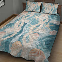 Hawaii Lei Seashells Starfish Quilt Bed Set Fresh Summer Vibe - Polynesian Pride