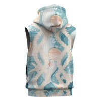 Hawaii Lei Seashells Starfish Sleeveless Zip Hoodie Fresh Summer Vibe - Polynesian Pride