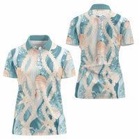 Hawaii Lei Seashells Starfish Women Polo Shirt Fresh Summer Vibe - Polynesian Pride
