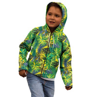 Hawaii Summer Tropical Leaves Kid Hoodie - Polynesian Pride