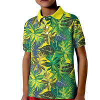 Hawaii Summer Tropical Leaves Kid Polo Shirt - Polynesian Pride