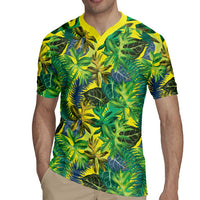 Hawaii Summer Tropical Leaves Rugby Jersey - Polynesian Pride