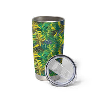 Hawaii Summer Tropical Leaves Tumbler Cup - Polynesian Pride