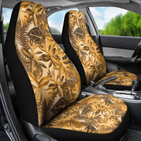 Hawaii Gold Tropical Leaves Car Seat Cover - Polynesian Pride