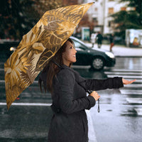 Hawaii Gold Tropical Leaves Umbrella - Polynesian Pride