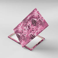 Hawaii Pink Tropical Leaves Canvas Wall Art - Polynesian Pride