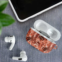Hawaii Red Brown Tropical Leaves AirPods Case LT01 - Polynesian Pride