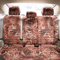 Hawaii Red Brown Tropical Leaves Back Car Seat Cover - Polynesian Pride