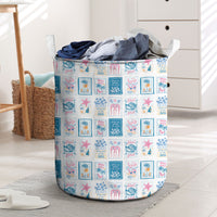 Hawaii Coastal Summer Postcard Laundry Basket