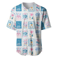 Hawaii Coastal Summer Postcard Baseball Jersey