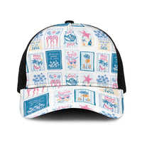 Hawaii Coastal Summer Postcard Baseball Net Cap