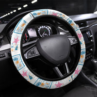 Hawaii Coastal Summer Postcard Steering Wheel Cover