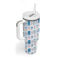 Hawaii Coastal Summer Postcard Tumbler With Handle