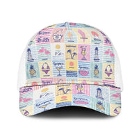 Aloha Summer Posters Grunge Textures Baseball Net Cap