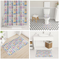 Aloha Summer Posters Grunge Textures Bathroom Set