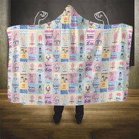 Aloha Summer Posters Grunge Textures Hooded Blanket