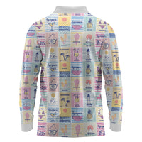 Aloha Summer Posters Grunge Textures Long Sleeve Polo Shirt