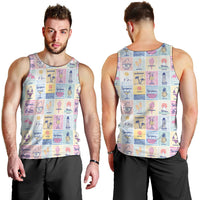 Aloha Summer Posters Grunge Textures Men Tank Top