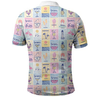 Aloha Summer Posters Grunge Textures Polo Shirt