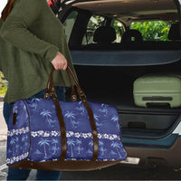 Blue Hawaii Palm Tree Hibiscus Travel Bag Fantasy Summer Vibe