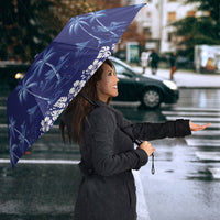 Blue Hawaii Palm Tree Hibiscus Umbrella Fantasy Summer Vibe