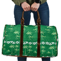 Green Hawaii Palm Tree Hibiscus Travel Bag Fantasy Summer Vibe
