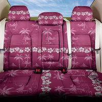 Pink Hawaii Palm Tree Hibiscus Back Car Seat Cover Fantasy Summer Vibe