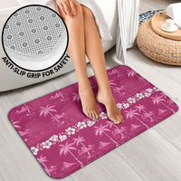 Pink Hawaii Palm Tree Hibiscus Bathroom Set Fantasy Summer Vibe