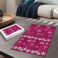 Pink Hawaii Palm Tree Hibiscus Puzzle Fantasy Summer Vibe