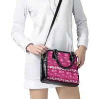 Pink Hawaii Palm Tree Hibiscus Shoulder Handbag Fantasy Summer Vibe