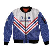 Custom Toa Samoa Rugby Sleeve Zip Bomber Jacket 1992-1993 Special Edition - Polynesian Pride