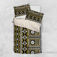 Fiji Masi Tapa Pattern Yellow Bedding Set - Polynesian Pride