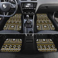 Fiji Masi Tapa Pattern Yellow Car Mats - Polynesian Pride
