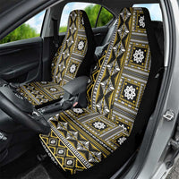 Fiji Masi Tapa Pattern Yellow Car Seat Cover - Polynesian Pride