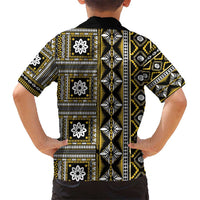 Fiji Masi Tapa Pattern Yellow Hawaiian Shirt - Polynesian Pride