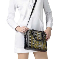 Fiji Masi Tapa Pattern Yellow Shoulder Handbag - Polynesian Pride