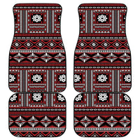 Fiji Masi Tapa Pattern Red Car Mats - Polynesian Pride