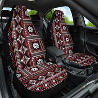 Fiji Masi Tapa Pattern Red Car Seat Cover - Polynesian Pride