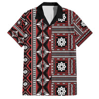 Fiji Masi Tapa Pattern Red Hawaiian Shirt - Polynesian Pride