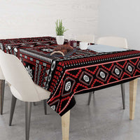 Fiji Masi Tapa Pattern Red Tablecloth - Polynesian Pride