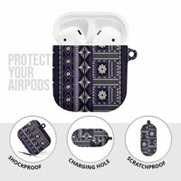Fiji Masi Tapa Pattern Purple AirPods Case - Polynesian Pride