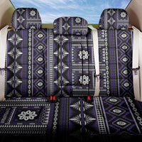 Fiji Masi Tapa Pattern Purple Back Car Seat Cover - Polynesian Pride