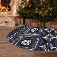 Fiji Masi Tapa Pattern Purple Tree Skirt - Polynesian Pride